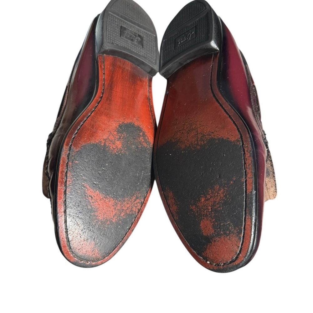 G.H. Bass Burgundy Leather Tassel Loafers Size 11 1/2 D - Picture 9 of 9